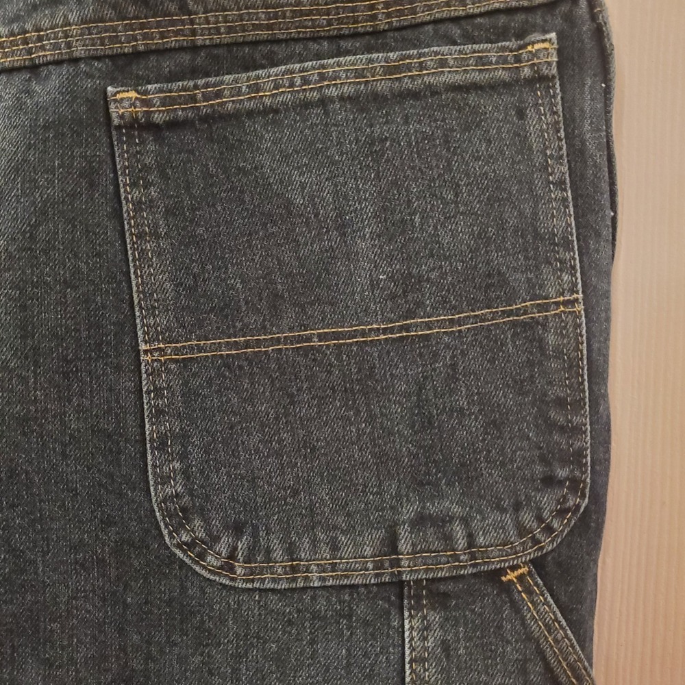 Wrangler Rugged Wear Denim Shorts Mens 50 Blue Flat Front‎ Cotton Carpenter - Picture 5 of 13